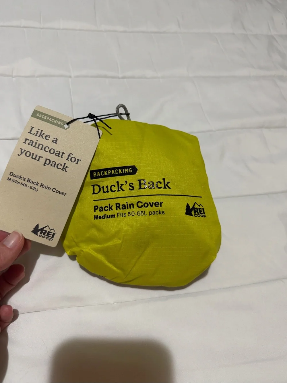 REI Duck's Back Pack Rain Cover in Yellow